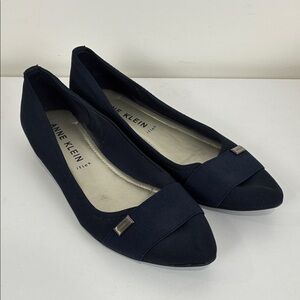 Anne Klein Oleesa Women's 6 Navy Flats iFlex Sole